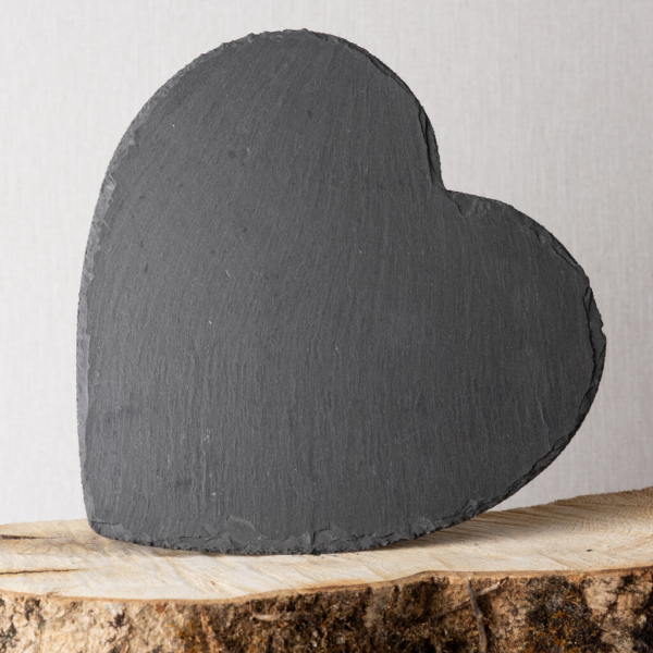 personalized heart slate stone engravable