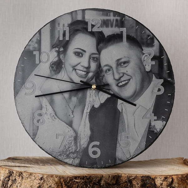 Your Personalized Standing Slate Clock